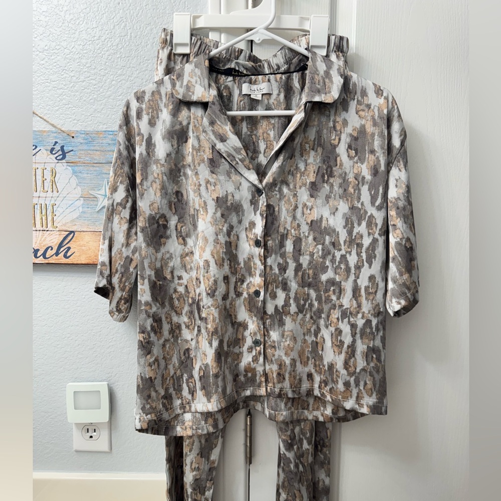 Leopard Print Pajama Set